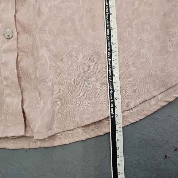 Mock Neck Satin Look Blouse - Picture 11 of 11